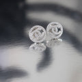 Sterling Silver Designer Inspired Stud Earrings