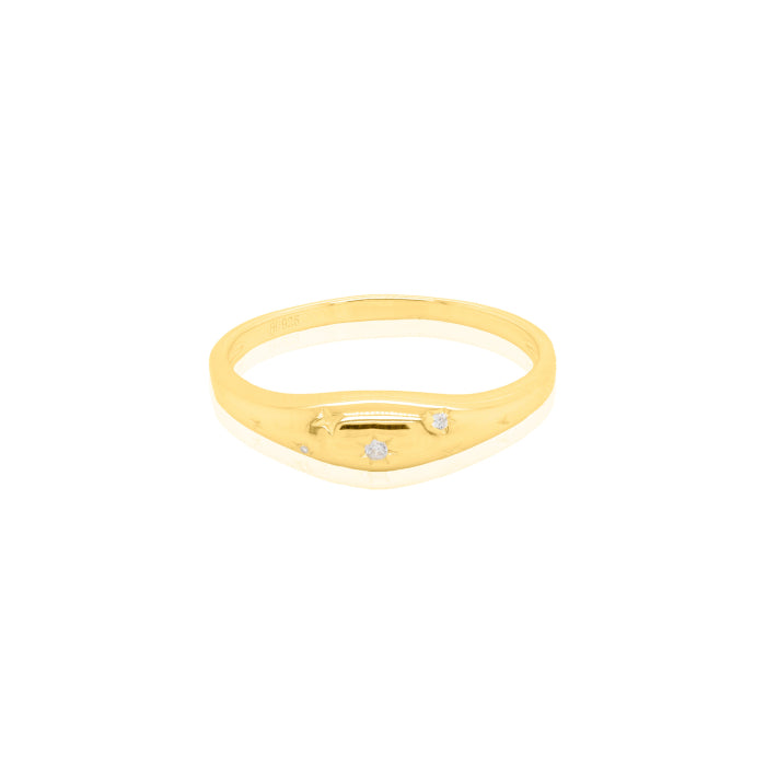 Aurevia Gold Vermeil Dazzling Star Ring