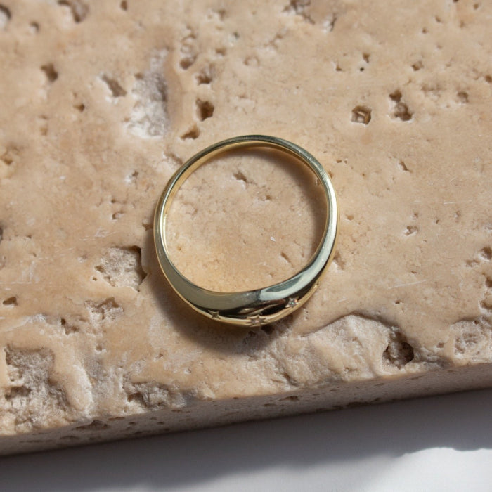Aurevia Gold Vermeil Dazzling Star Ring