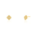 Aurevia 14k Gold Vermeil Clover Studs