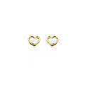 14K Gold Vermeil Open Heart Studs