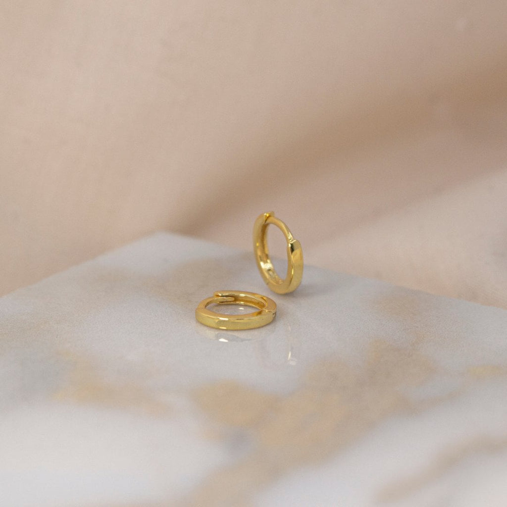 Gold Vermeil Petite Plain Huggie