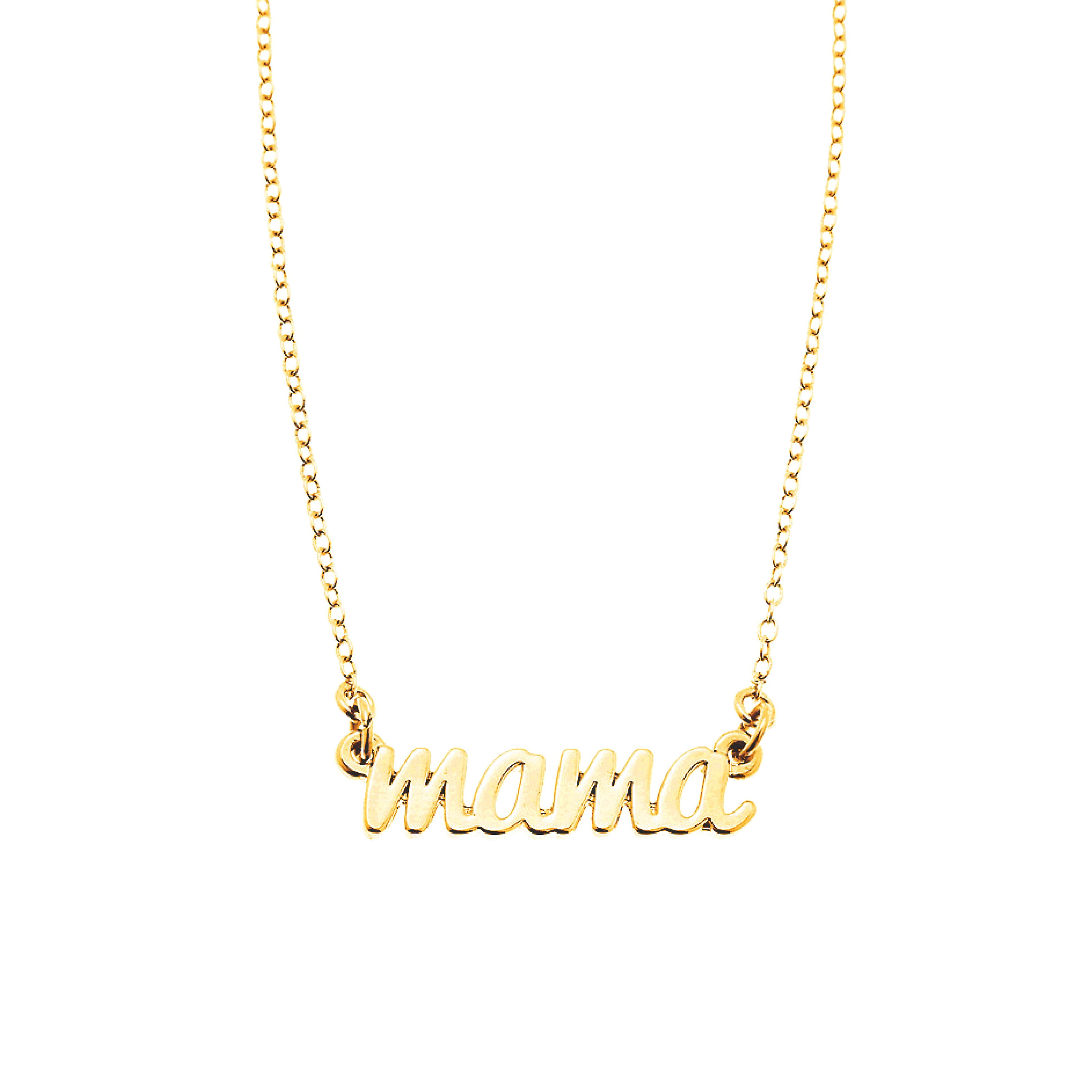 14K Gold Vermeil MAMA Signature Necklace