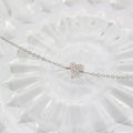 Sterling Silver Mini Pave Heart with CZ Bracelet