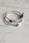 Silver Evil Eye Bracelet