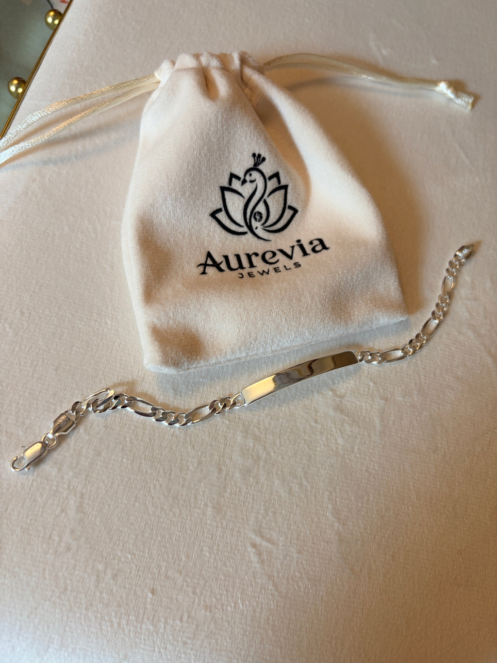 Sterling Silver Figaruccci Chain Bracelet - 11.1 gms