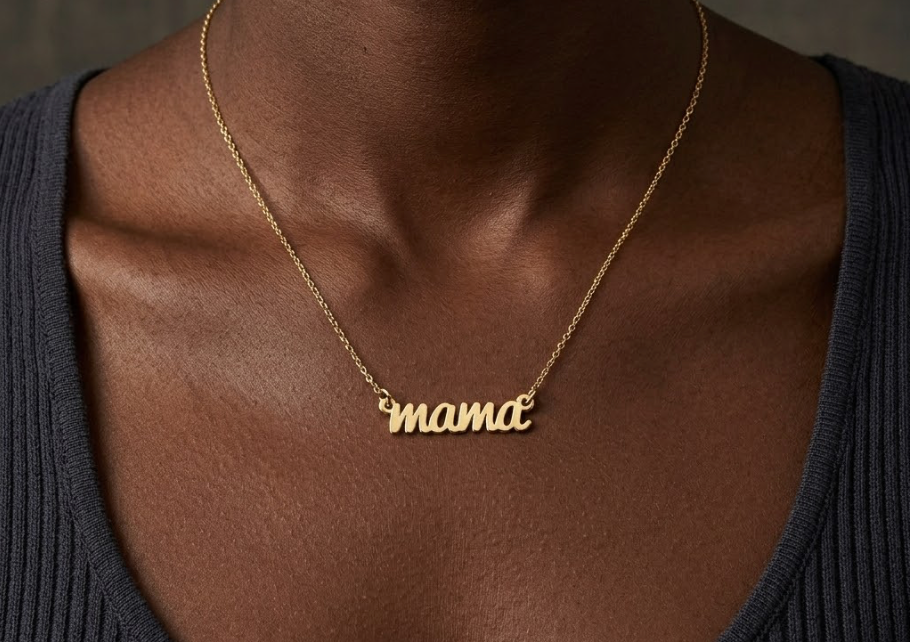 14K Gold Vermeil MAMA Signature Necklace