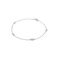 Sterling Silver Polka Dot Anklet