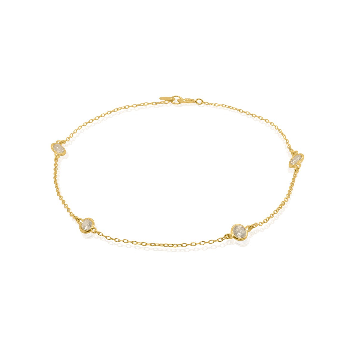 14K Gold Vermeil Designer Inspired by the Yard Anklet