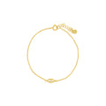 Gold Vermeil CZ Cutout Evil Eye Bracelet