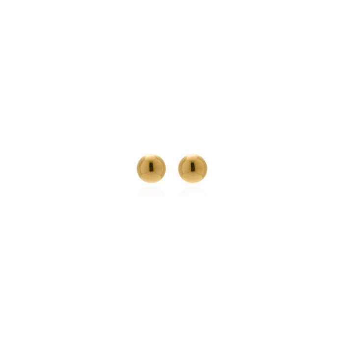 10K Yellow Gold Ball Studs 4mm