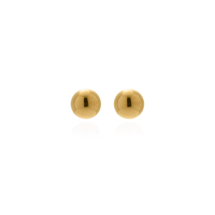 10K Yellow Gold Ball Studs 6mm