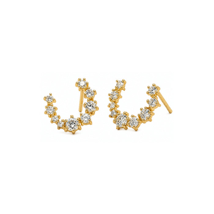 10K Yellow Gold Celeste Wreath Studs