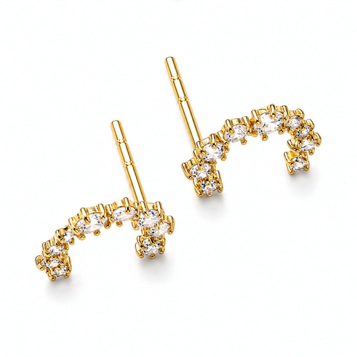 10K Yellow Gold Celeste Wreath Studs