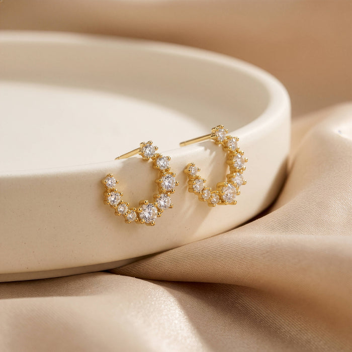 10K Yellow Gold Celeste Wreath Studs