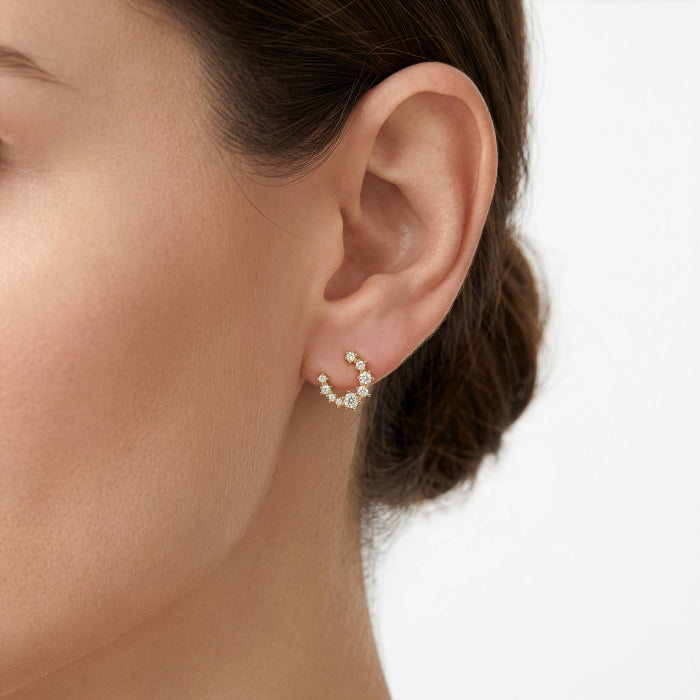 10K Yellow Gold Celeste Wreath Studs