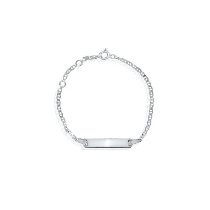 Sterling Silver flat Marina Baby Bracelet
