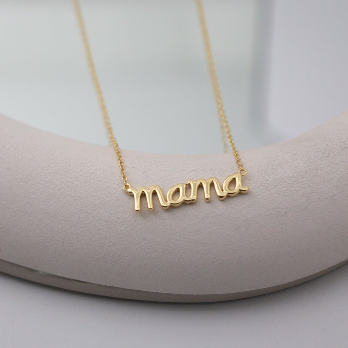 14K Gold Vermeil MAMA Signature Necklace