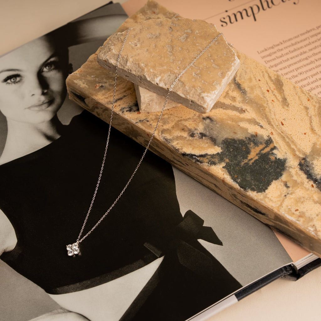 Aurevia Sterling Silver Clover Necklace