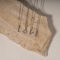 Sterling Silver Cubic Zirconia Alphabet Necklace