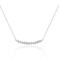 CZ Morse Code ILU  Necklace