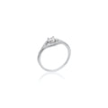 Sterling Silver Cubic Zirconia Split Shank Ring