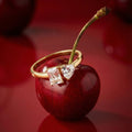 14K Gold Vermeil Sterling Silver Moi Et Toi CZ Ring