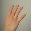 Sterling Silver Eternity Heart Band Ring - 14kt Gold Vermeil