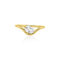 Oval CZ Aurelian Wave Cocktail Ring